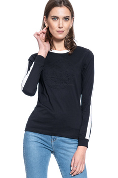 DAMSKI LONGSLEEVE LEE L/S GLOBE TEE SLIM FIT BLACK L43WFE01 112109763