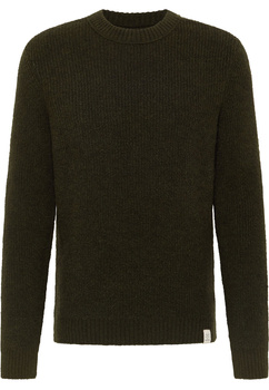 MUSTANG EMIL C CREW MĘSKI SWETER ELEGANCKI RIFLE GREEN 1015801 6514