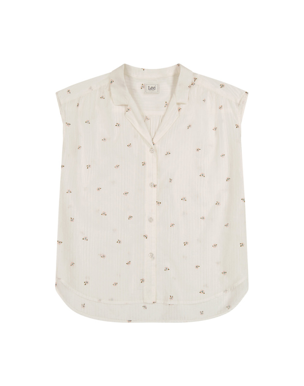 DAMSKA KOSZULA LEE CAP SLEEVE SHIRT GROVE FLORAL 112363630