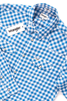 KOSZULA WRANGLER WESTERN SHIRT DEEP WATER W5983SZDF 112129901