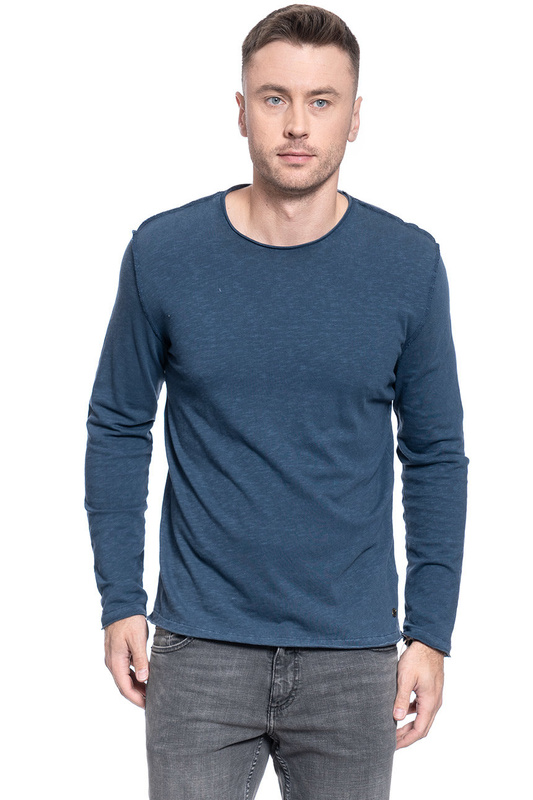 MUSTANG SLUB LONGSLEEVE DRESS BLUES 1007080 5334