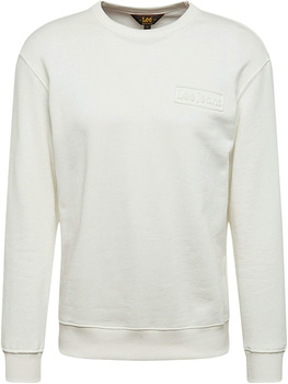 LEE REFINED LOGO CREW SW MĘSKA BLUZA REGULAR FIT ECRU L80OSPNQ 112121471
