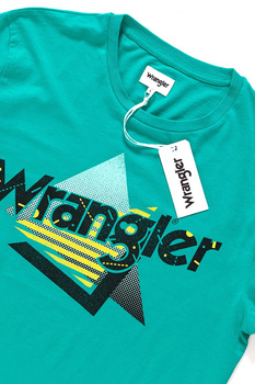 KOSZULKA WRANGLER LOGO TEE SPECTRA GREEN W7B62FQWB 112131519