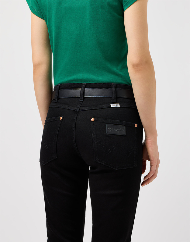 WRANGLER DAMSKI PASEK WRANGLER WESTERN BELT BLACK 112358073