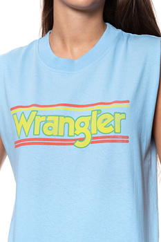 WRANGLER T SHIRT DAMSKI 80´S TANK CERULEAN W7014GFVT 112130882