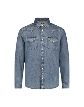 LEE MĘSKA KOSZULA REGULAR WESTERN SHIRT GREEN AURA 112355743 L66W008582