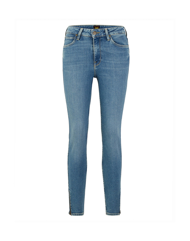 LEE DAMSKIE SPODNIE JEANSOWE JEANSY SCARLETT HIGH ZIP BRIGHT STORMS L31BGUD40