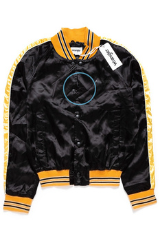 DAMSKA KURTKA PRZEJŚCIOWA WRANGLER SATEEN BOMBER BLACK W4064YF01 112128705
