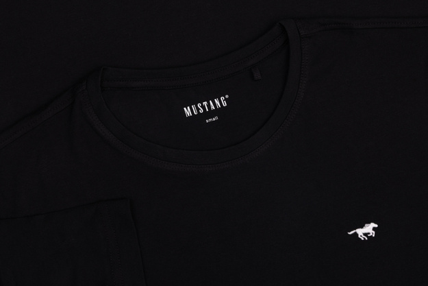 Męski T-Shirt Mustang Style Alex Black 1017337 4142