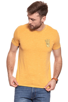 KOSZULKA WRANGLER OVERDYE HAND TEE AMBER YELLOW W7B48EBUY 112131486