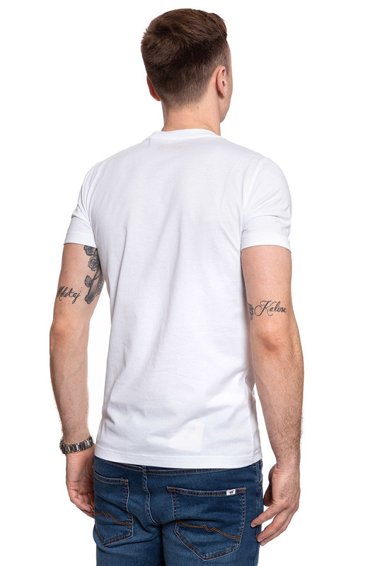 T-SHIRT MĘSKI MUSTANG AARON V BASIC GENERLA WHITE 1009931 2045