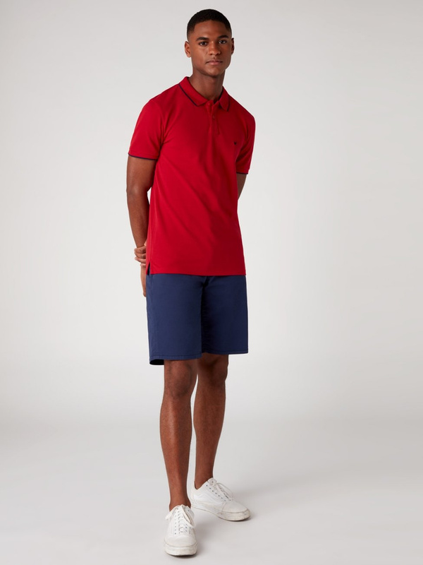 MĘSKA KOSZULKA POLO WRANGLER SS PIQUE POLO RED W7D5K4X47 112131758