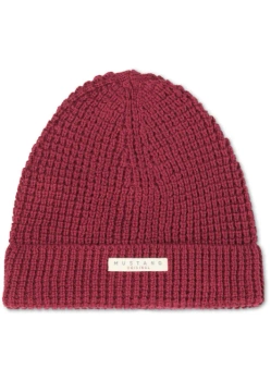 MUSTANG FINN FISHERMAN MĘSKA CZAPKA ZIMOWA CIEPŁA RHUBARB RED 1012803 7194