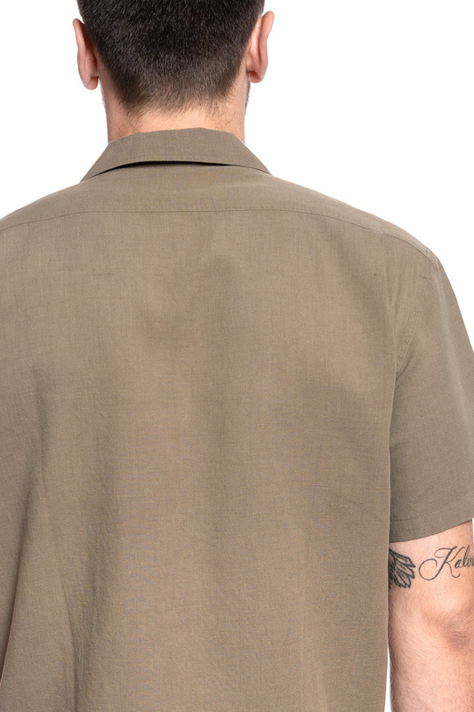 KOSZULA MĘSKA LEE SS WORKER SHIRT UTILITY GREEN L67REUNG 112116947