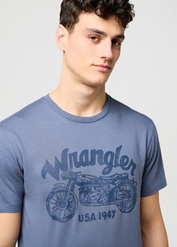 MESKA KOSZULKA WRANGLER AMERICANA TEE GRISAILLE 112371414