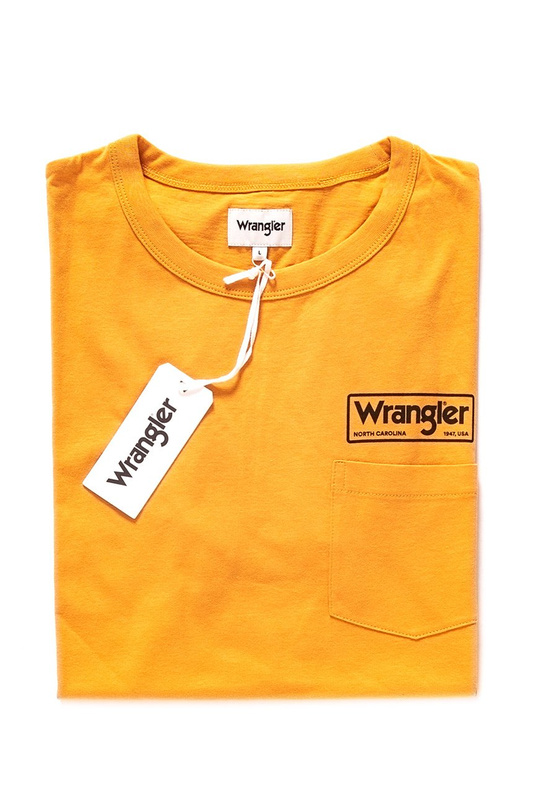 WRANGLER T SHIRT SS POCKET TEE MINERAL YELLOW W7A7FKY02 112131270