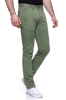 LEE SPODNIE MĘSKIE SLIM CHINO OLIVE GREEN L768FT33