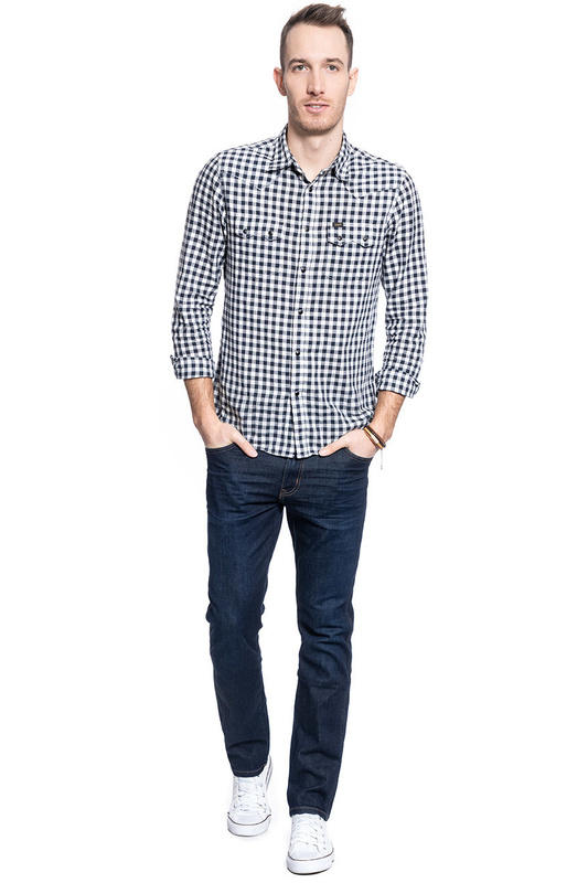 MĘSKIE SPODNIE JEANSOWE WRANGLER TEXAS SLIM SMOOTH RUN W12SAO68P 112126500