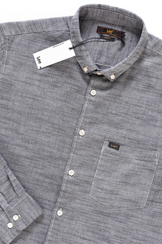 LEE SLIM BUTTON DOWN PITCH BLACK L66XZNEM 112116838