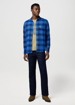 MESKA KOSZULA WRANGLER 1 PKT INDIGO SHIRT ICY INDIGO 112371524