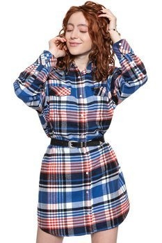 WRANGLER OVERSHIRT DRESS COBALT BLUE W5Q9BLB09 112130298