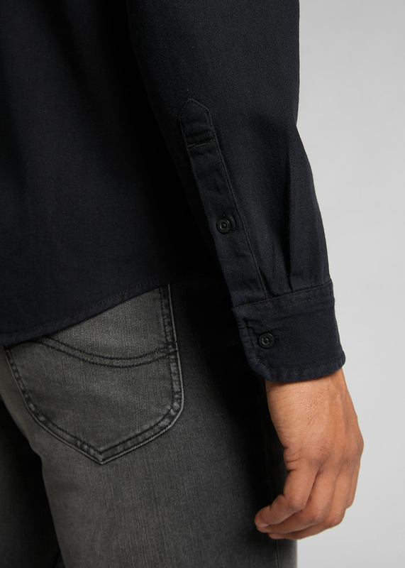 LEE BUTTON DOWN MĘSKA KOSZULA JEANSOWA BLACK L880PA01 112123370