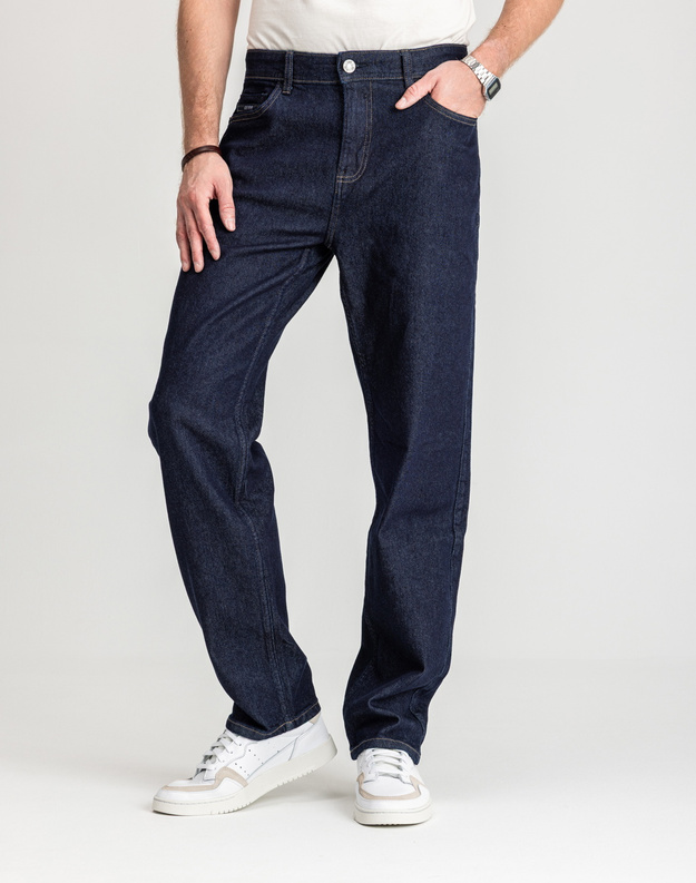 Męskie Spodnie Jeansowe Marcus Jason 2240 Jeans Rough Dry Blue 14-200318