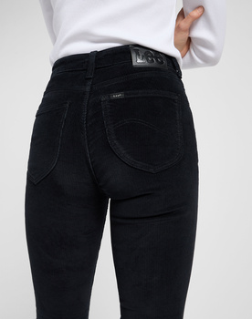 DAMSKIE SPODNIE MATERIAŁOWE LEE BREESE BOOT BLACK 112370934