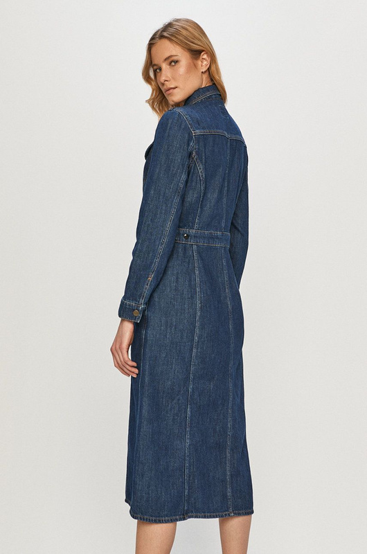 LEE LONGSLEEVE DRESS DAMSKA SUKIENKA JEANSOWA RINSE L50LNA36 112111353