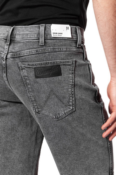 KRÓTKIE SPODENKI WRANGLER DENIM SHORT BLEACHED BLACK W14CRA24P 112126620