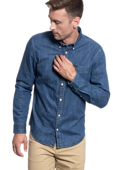LEE LEE BUTTON DOWN DIPPED BLUE L880PLLA 112123377