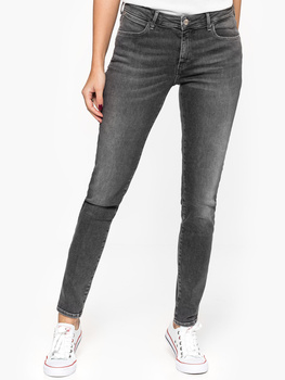 DAMSKIE SPODNIE WRANGLER SKINNY BLACK PEPPER W28KUL22S 112128344
