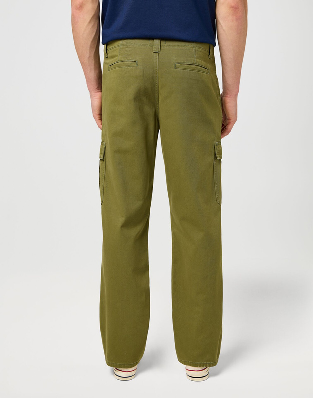 MESKIE SPODNIE WRANGLER REGULAR CARGO CAPULET OLIVE 112373197
