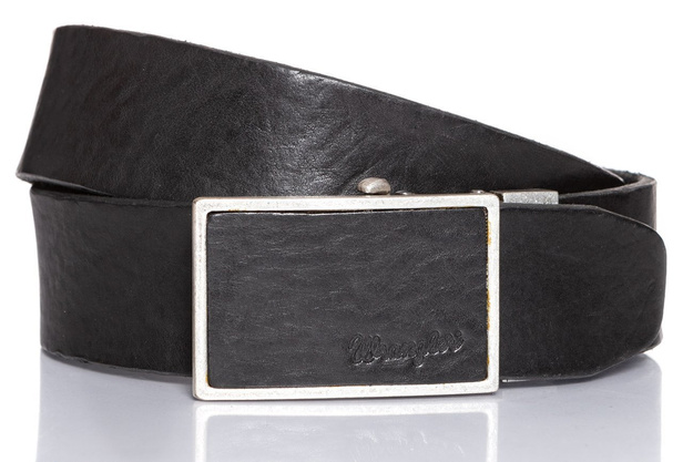 WRANGLER LEATHER BUCKLE BLACK W0B01U101