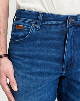 WRANGLER MĘSKIE SPODNIE JEANSOWE WRANGLER TEXAS SLIM BLUE JAM 112358217