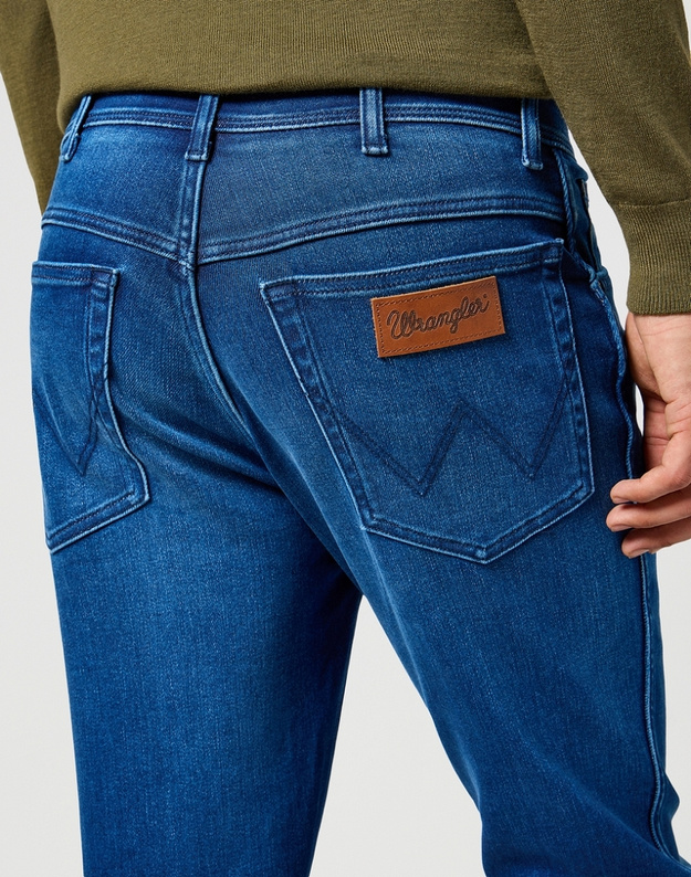 WRANGLER MĘSKIE SPODNIE JEANSOWE WRANGLER TEXAS SLIM BLUE JAM 112358217