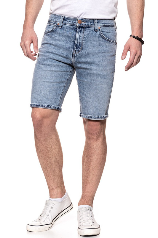 SPODENKI MĘSKIE WRANGLER DENIM SHORT LIGHT MARBLE W14CRE19J 112126621