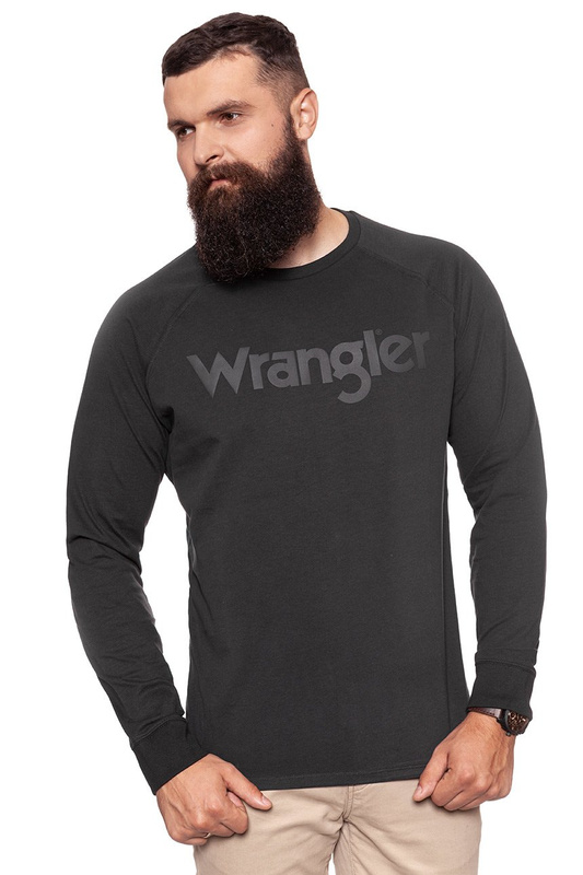 WRANGLER LS KABEL RAGLAN FADED BLACK W7B17FGV6 112131412