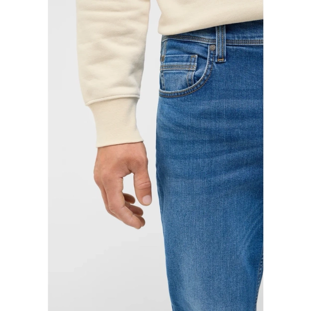 Męskie Spodnie jeansowe Mustang Style Washington Straight Denim Blue 1017233 5000 502