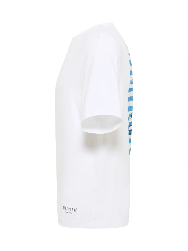 Męski T-Shirt Mustang Style Akron Bright White 1016499 2007