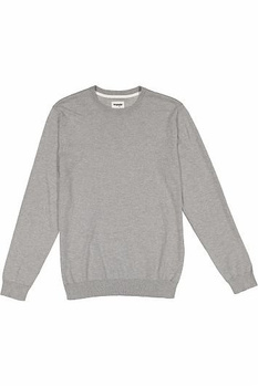 WRANGLER CREW KNIT MĘSKI SWETER MID GREY MEL W8567PD37 112132265