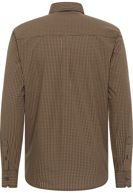Męska Koszula Mustang Style Chester Gingham Check Brown Navy 1016087 12690