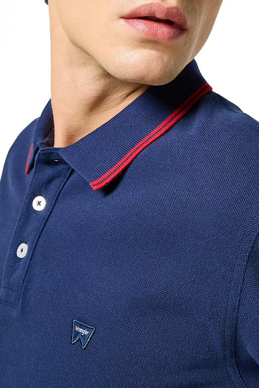 MESKA KOSZULKA POLO WRANGLER POLO SHIRT NAVY 112350403