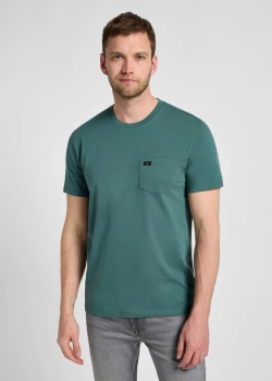 LEE MĘSKA KOSZULKA LEE POCKET TEE EVERGREEN 112355581