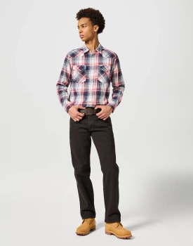 MESKIE SPODNIE WRANGLER 13MWZ BLACK CHOCOLATE 112358495