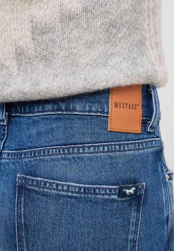 Damskie Spodnie Jeansowe Mustang Style Madison Wide Denim Blue 1016931 5000 582