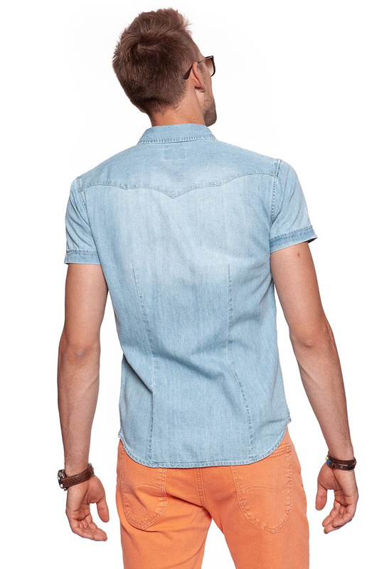 WRANGLER S/S WESTERN SHIRT BLEACH W5853CP9E
