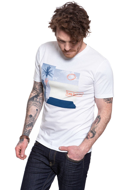 LEE BOTANICAL PRINT TEE BRIGHT WHITE L61IFELJ 112113873