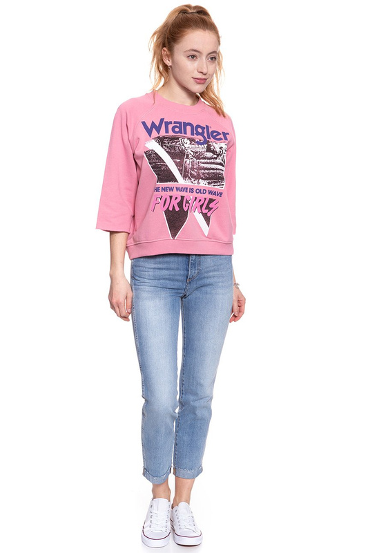 WRANGLER RAGLAN SWEAT SEA PINK W6069IGWF 112130420