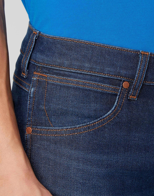 WRANGLER LARSTON MĘSKIE SPODNIE JEANSOWE SPHERE BLUE W18SQ5323 112127592